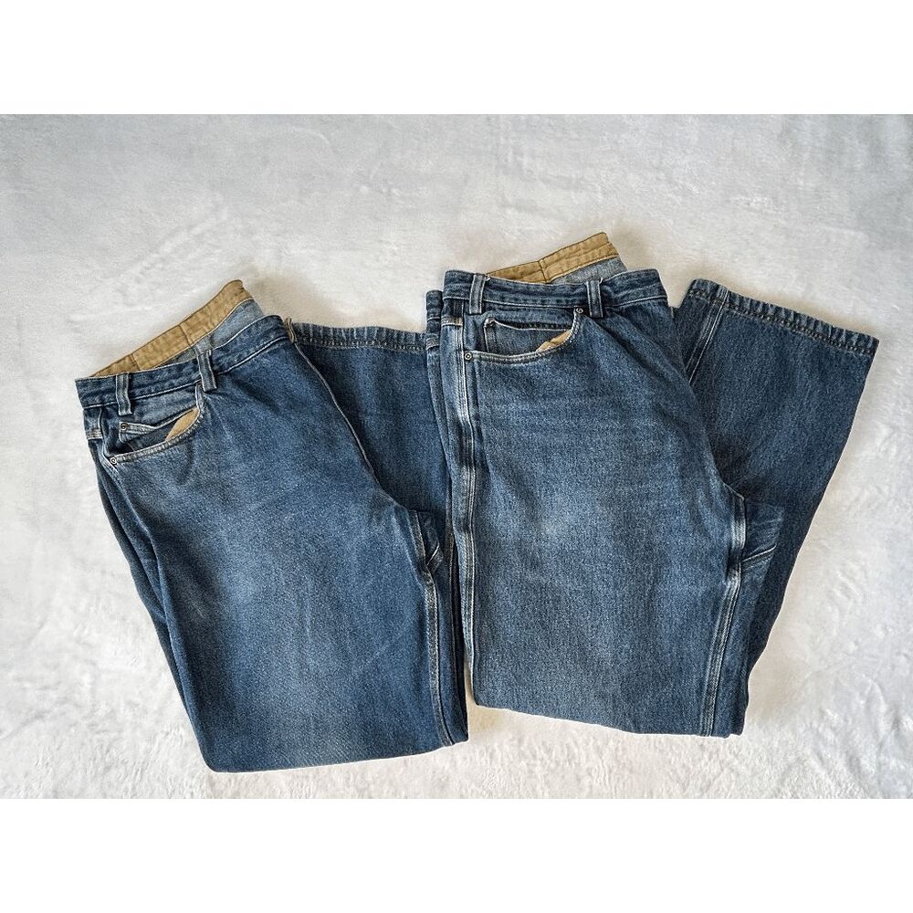 Men's Duluth Trading Jeans Lot of Two, 44 X 34 & 44 X 32 Work Jeans